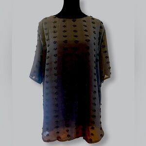 Black Polka Dot Blouse